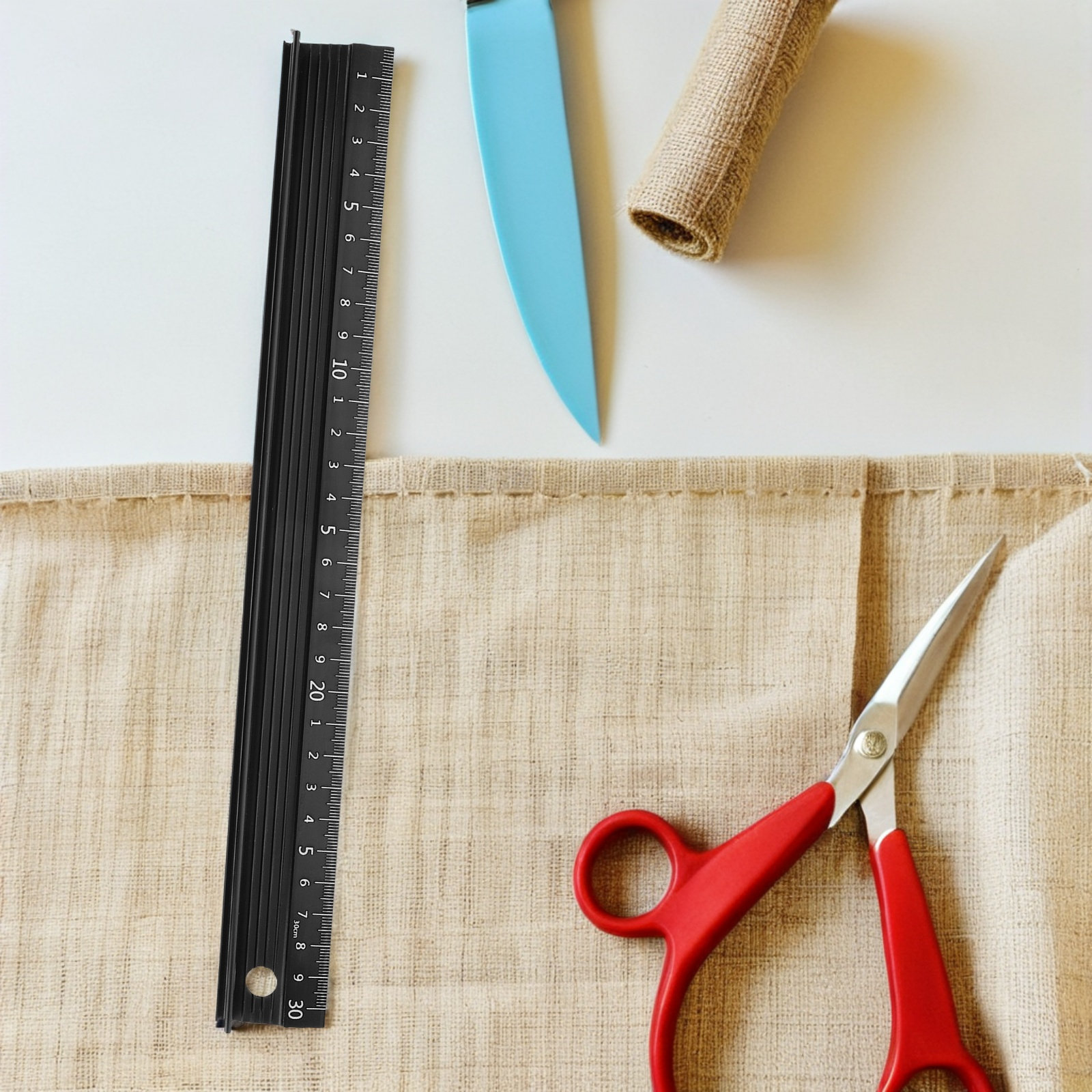 Leatherworking Guide - مسطرة معدنية على شكل حرف L