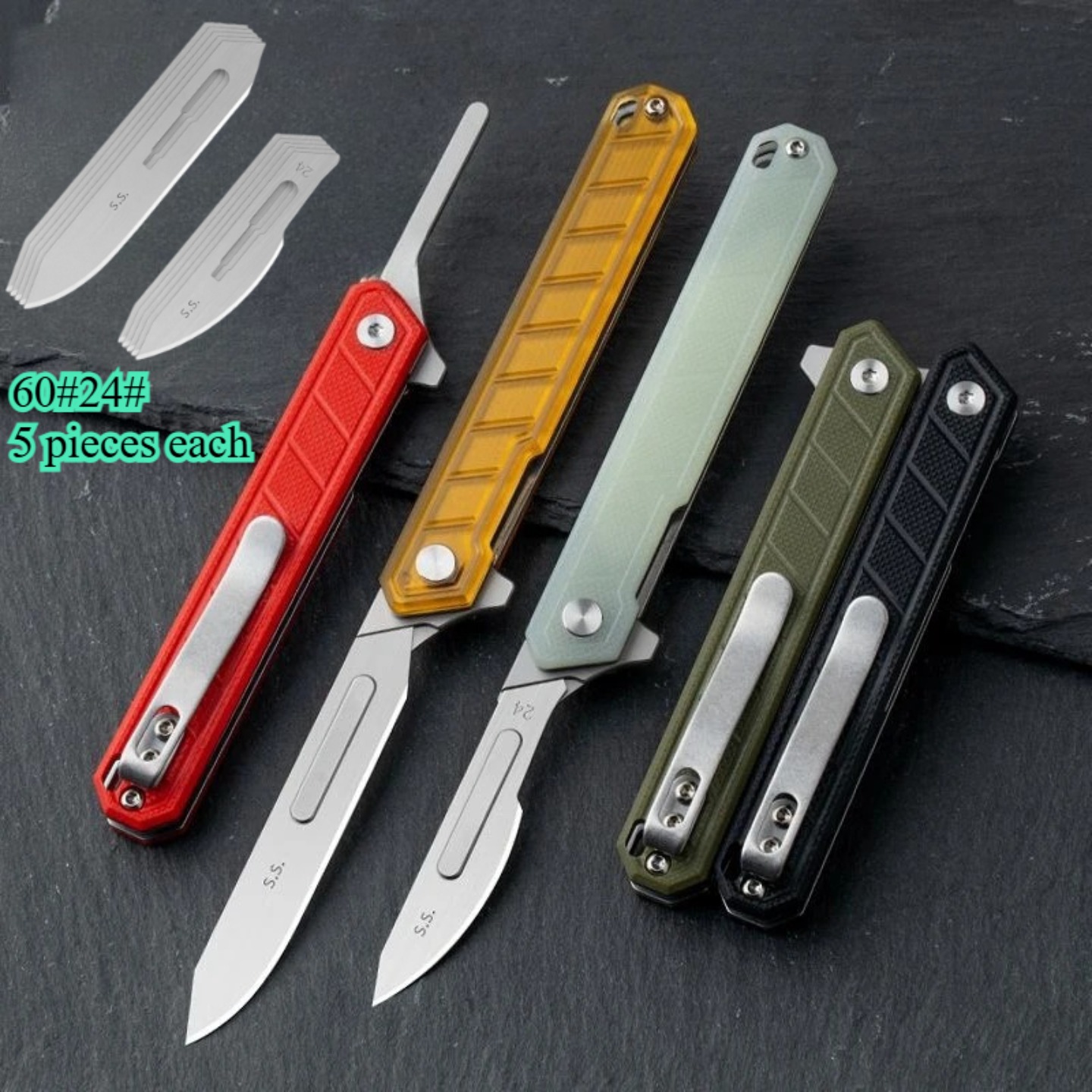 Leatherworking Items - سكين يدوي الصنع بشفرة قابلة للاستبدال
