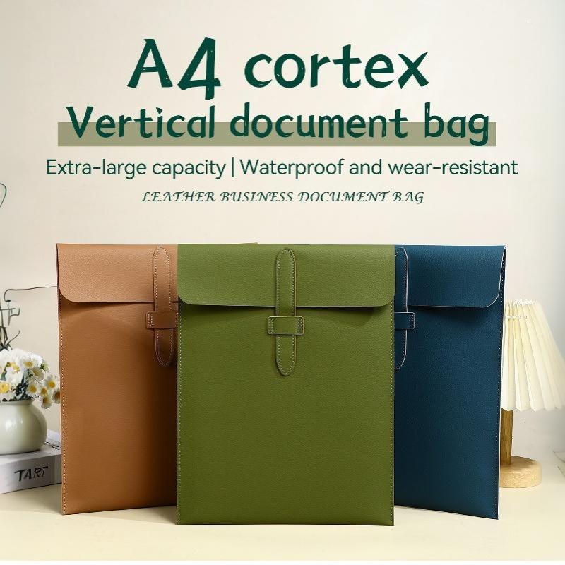 Leather Work Folder - حافظة مستندات جلدية سميكة مقاومة للخدش