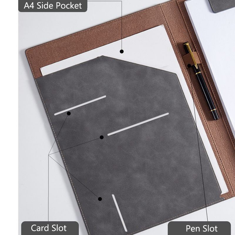 حافظة مستندات جلدية سوداء مقاس - مراجعة Leather Work Folder وسعره