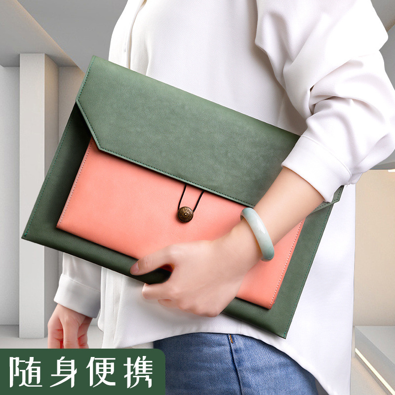 حقيبة ملفات جلدية A4 حقيبة ملف - مراجعة Leather Work Folder وسعره