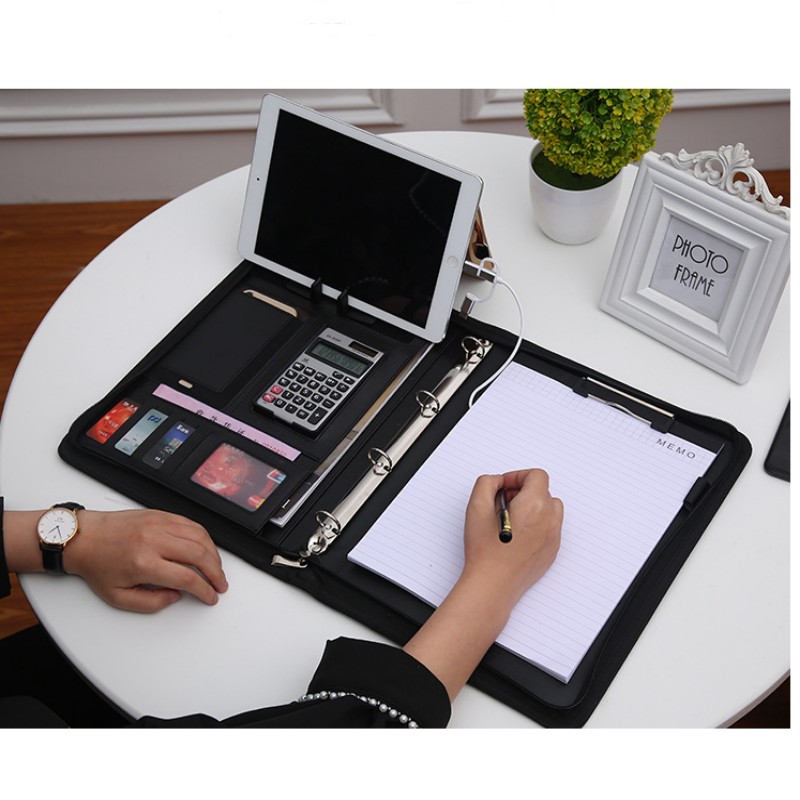 مجلد مؤتمرات A4 متعدد الوظائف، - مراجعة Leather Work Folder وسعره
