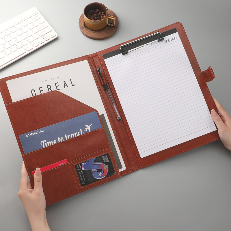 حافظة مؤتمرات جلدية متعددة الو - مراجعة Leather Work Folder وسعره