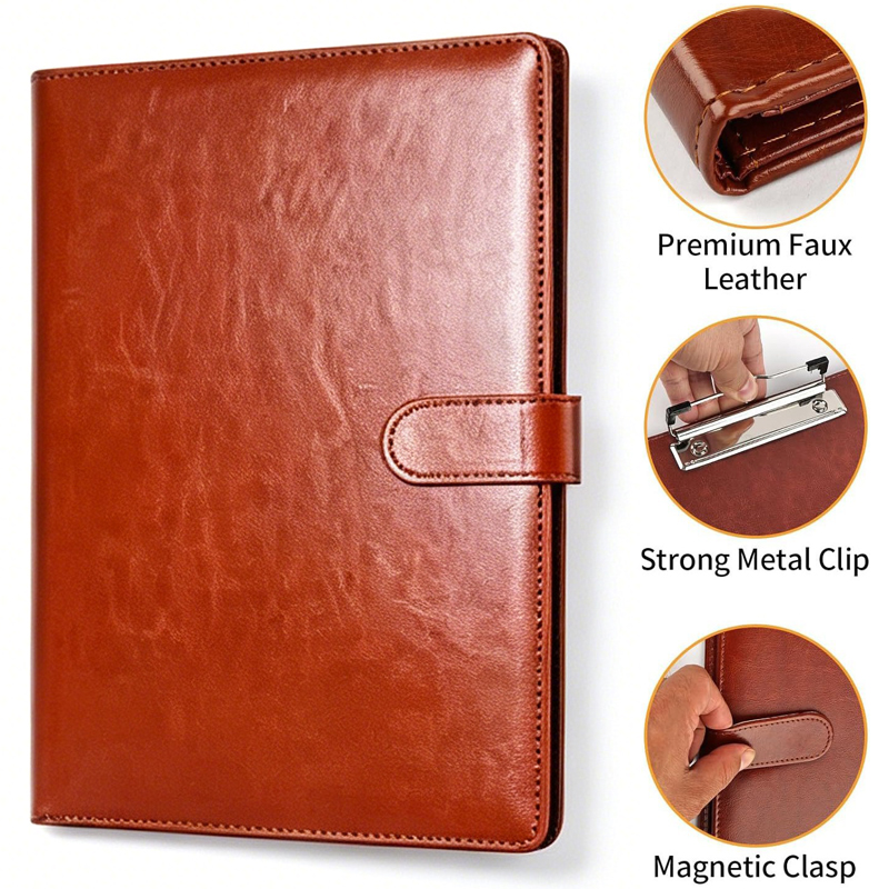 حافظة مؤتمرات جلدية متعددة الو - مراجعة Leather Work Folder وسعره