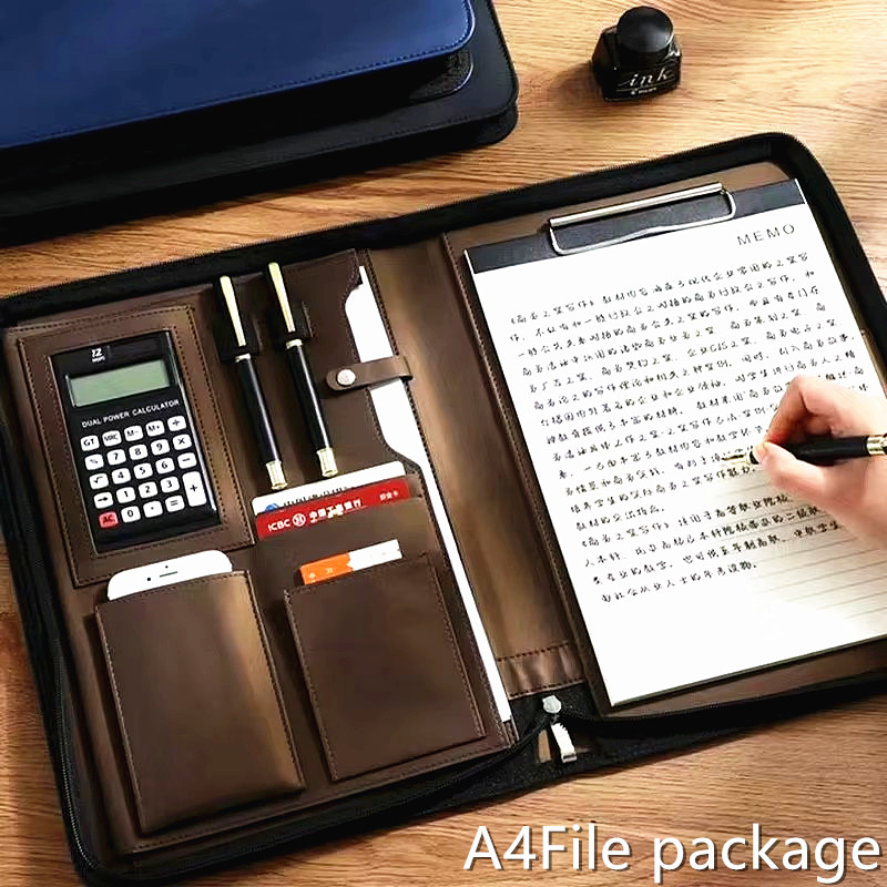حافظة مستندات من جلد البولي يو - مراجعة Leather Work Folder وسعره