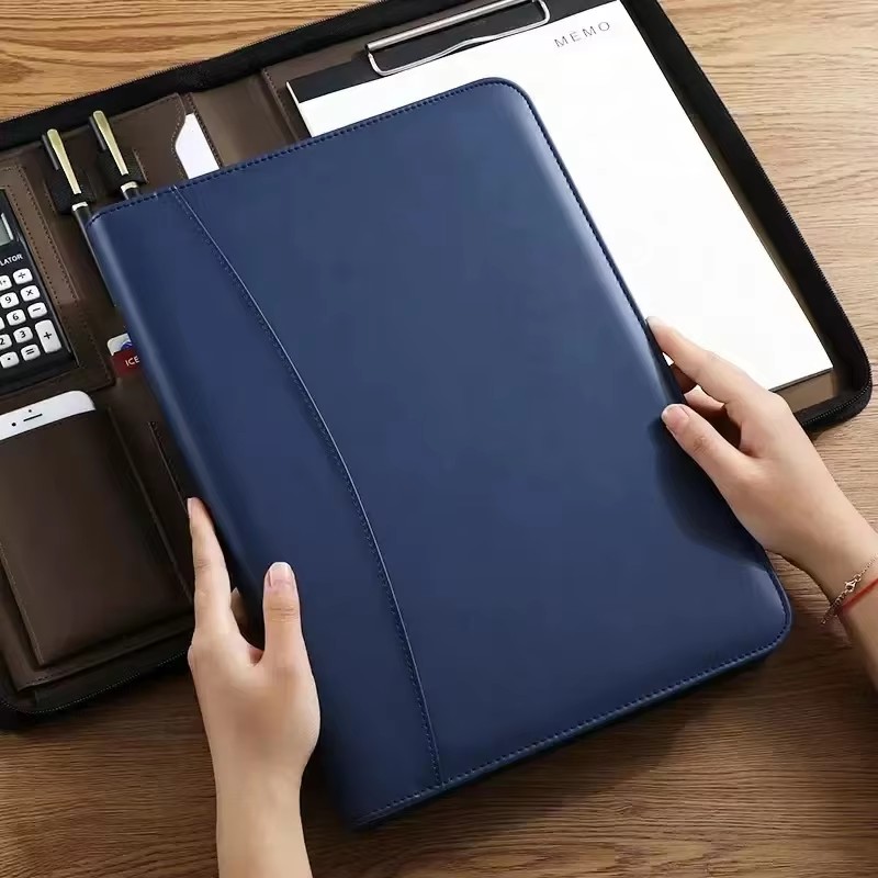 حافظة مستندات من جلد البولي يو - مراجعة Leather Work Folder وسعره