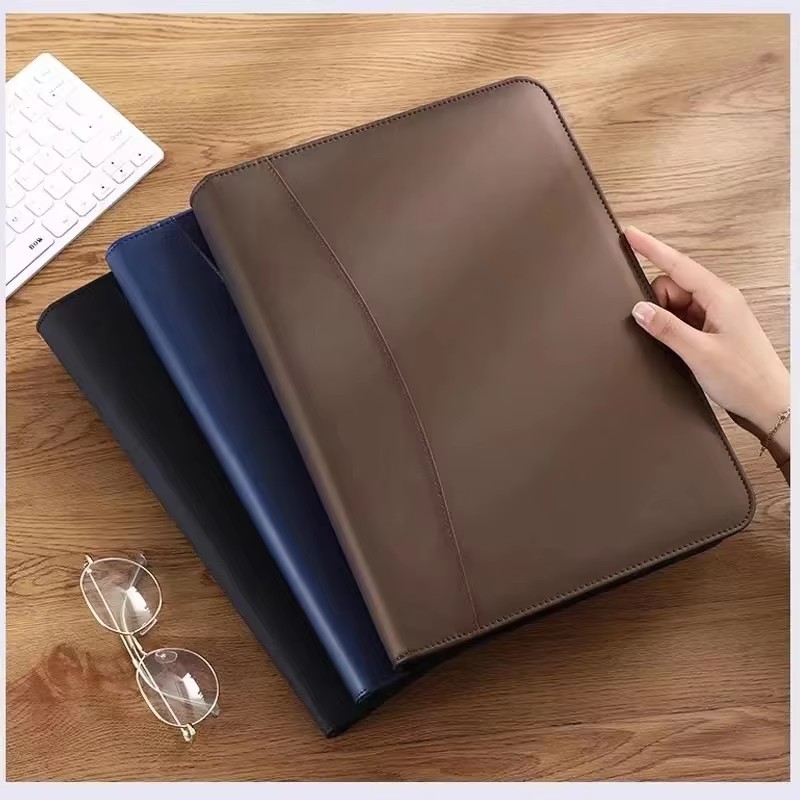 حافظة مستندات من جلد البولي يو - مراجعة Leather Work Folder وسعره